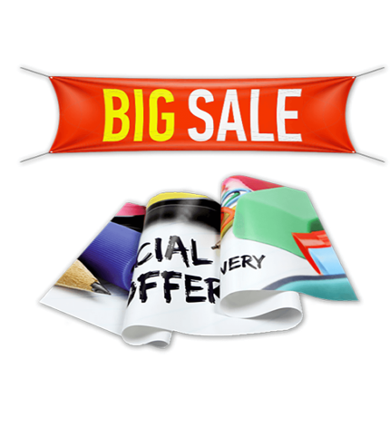 Banners Matte Vinyl 36"x36" - 96"x96"