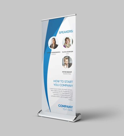 Premium Pull Up Banner Wide